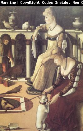 Vittore Carpaccio Two Venetian Ladies on a Balcony (nn03)